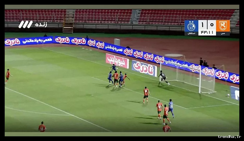 گل زیبای استقلال به مس رفسنجان مردود اعلام شد