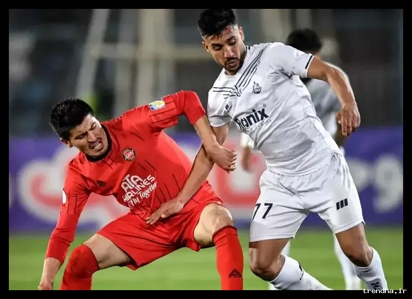 تنش‌های آغازین بازی تراکتور و ملوان در ۵ دقیقه نخست +عکس