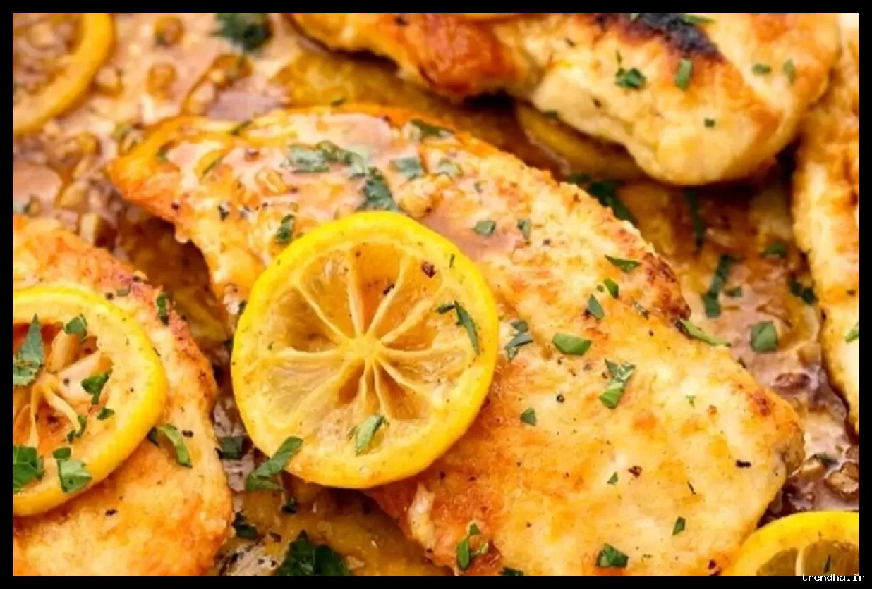 پخت آسان پیکاتای مرغ با لیمو مایر برای افطار